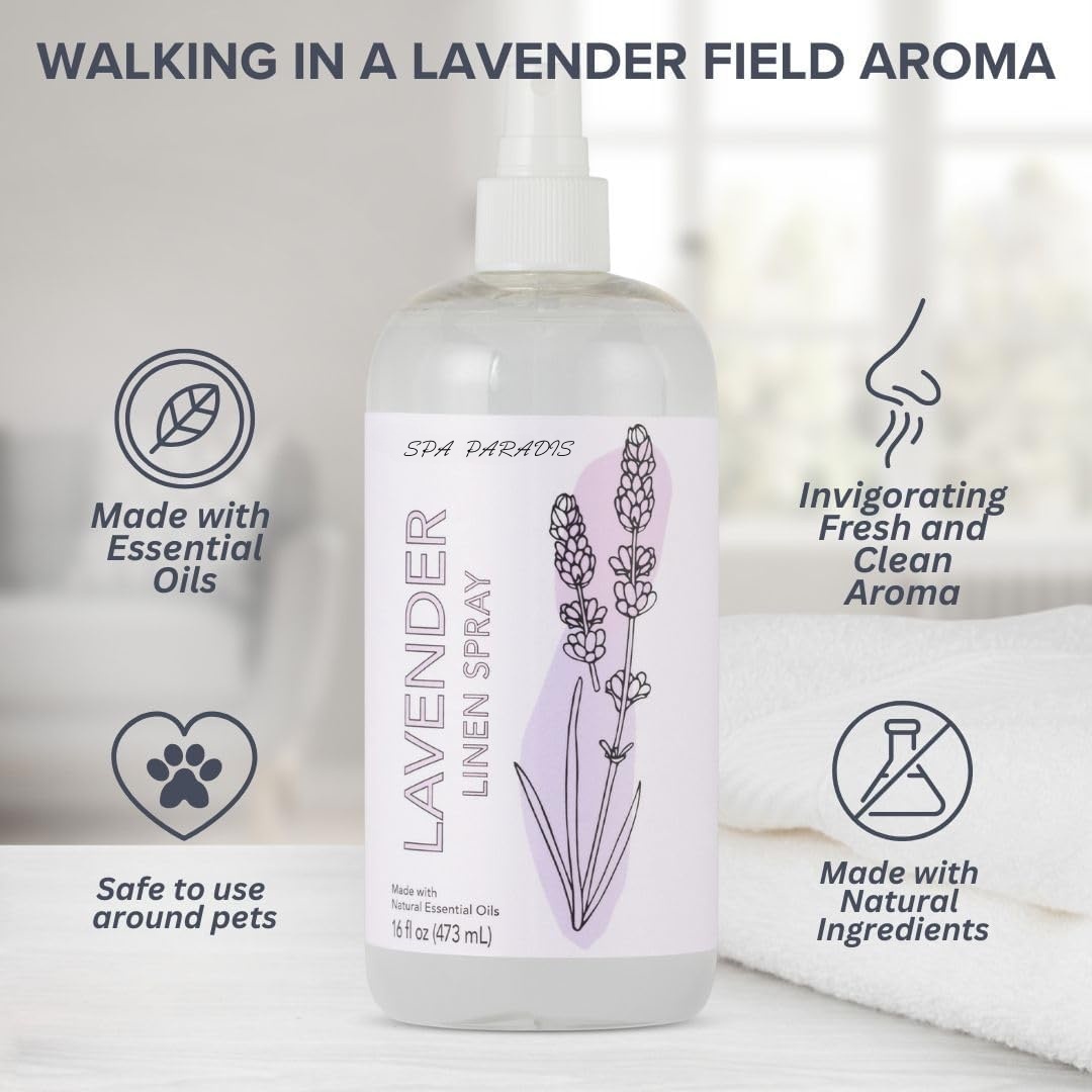 Oem Natural Aromatherapy Linen Fragrant Room Spray Made Essential Oils 16oz Cruelty-free Silicone-free Paraben-free Deodorant