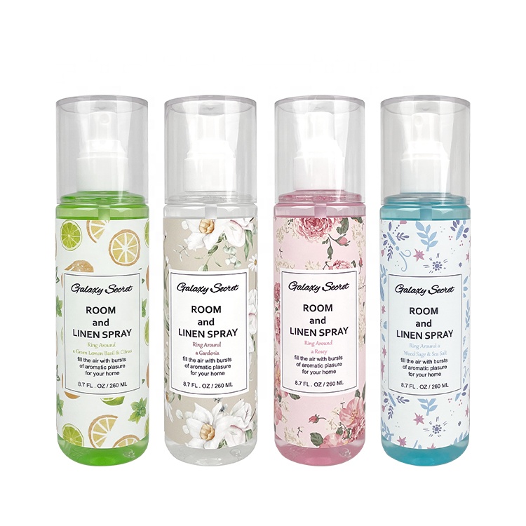 Wholesale Private Label Essential Oil Home Spray 260ml Air Freshener For Home Office Bathroom Spray Luxury Fragrance
