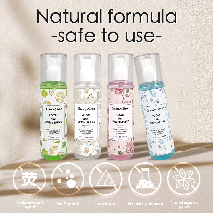 Wholesale Private Label Essential Oil Home Spray 260ml Air Freshener For Home Office Bathroom Spray Luxury Fragrance
