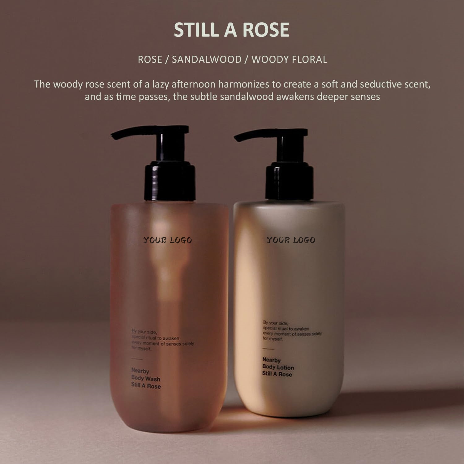Body Care With Sensual Scents Vegan Body Wash 10.1 Fl Oz Moisturizing Soothing Cleanser For Dry Skin Scented Rose,Fig And Wood