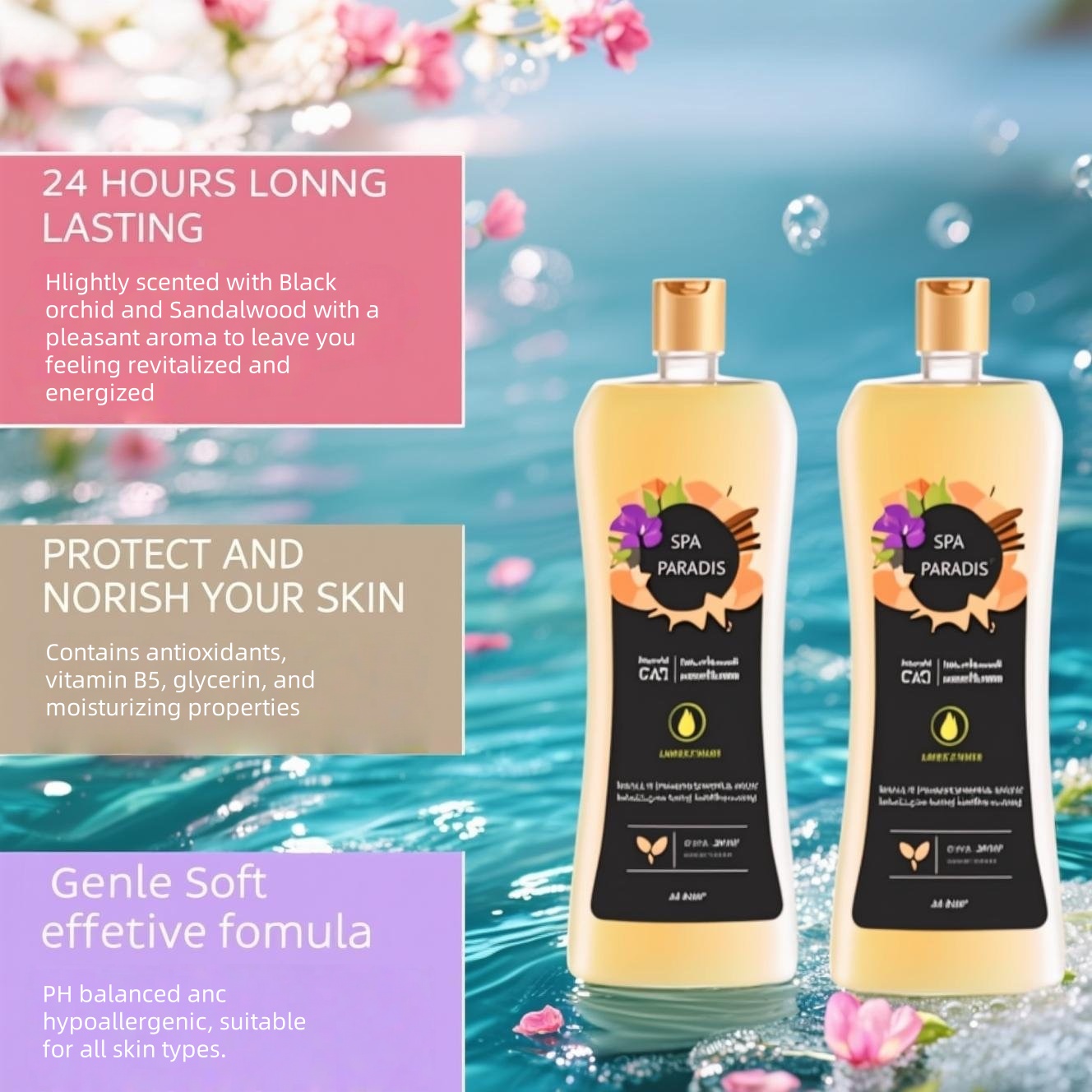 Wholesale Manufacture Luxury Perfume Shower Gel 1l Refillable 3-5l For Everyday Use Ph Balanced Herbal Moisturizing Vitamin B
