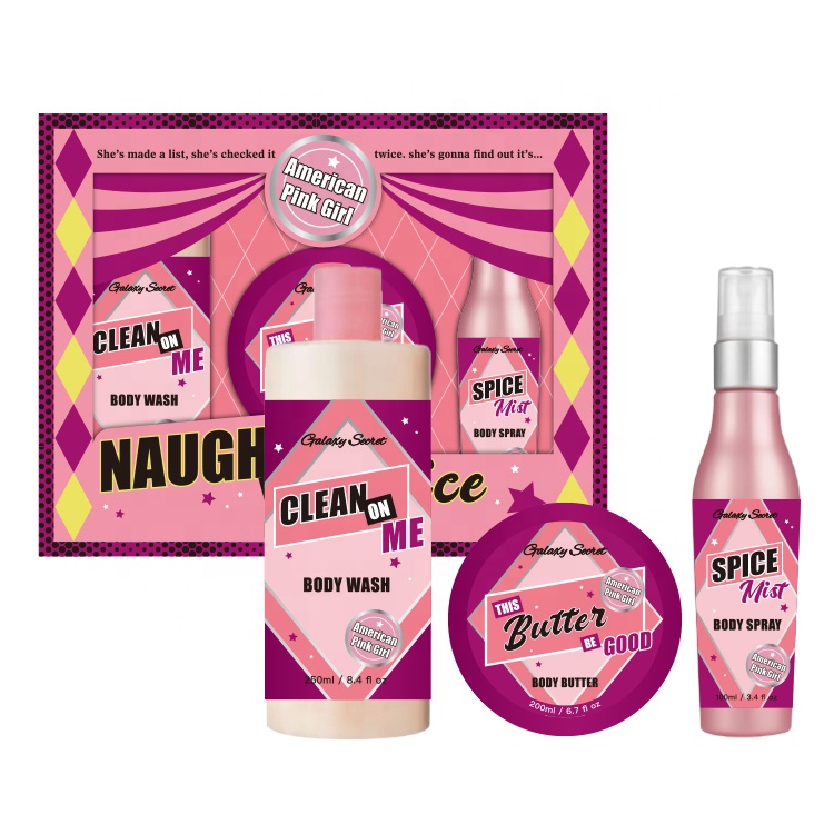 Oem Wholesale Body Wash Butter Spray Bathroom Aromatic Moisturizing Nourishing Body Care Set