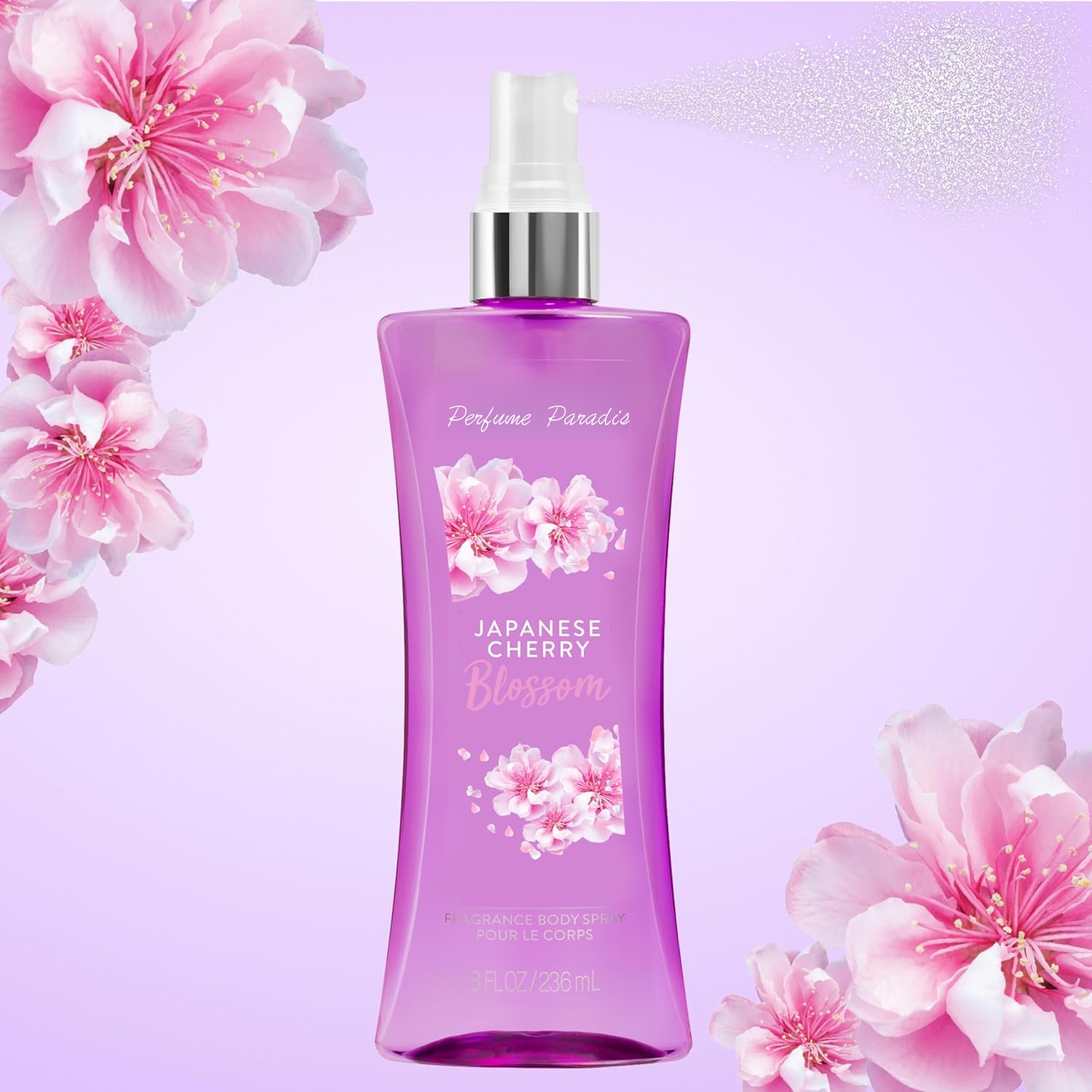 Oem Private Label Signature Fragrance Body Spray Long Lasting Scent,Natural Japanese Cherry Blossom,8 Fl Oz