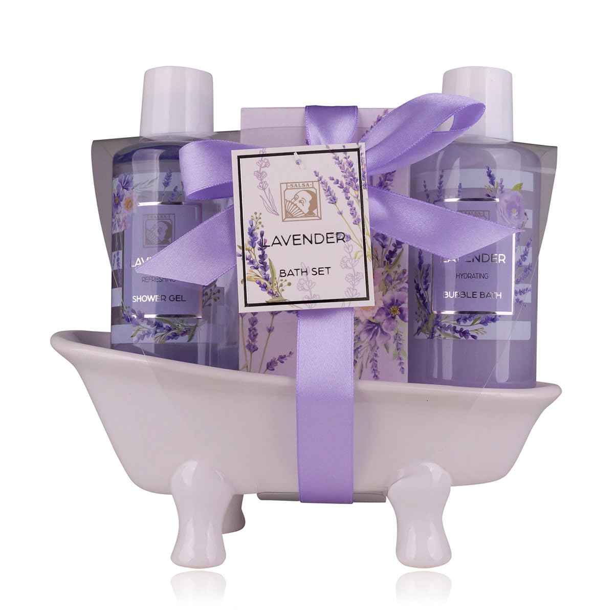Oem Luxury Women Spa Shower Bath Gift Set Herbal Lavender Essential Oil Liquid Wellness Birthday Valentine's Day Christmas