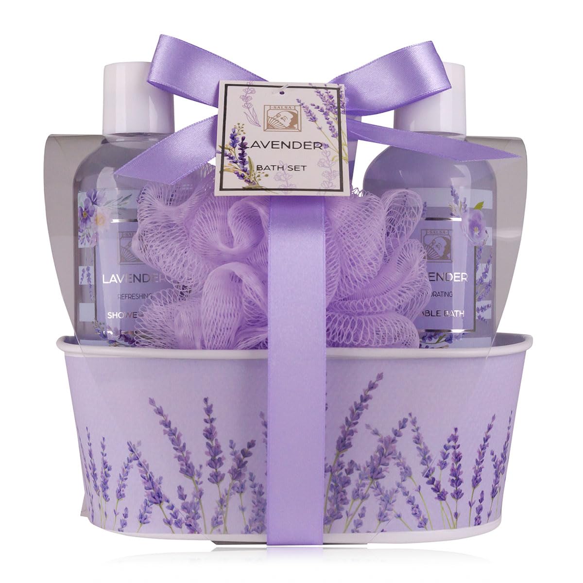 Oem Luxury Women Spa Shower Bath Gift Set Herbal Lavender Essential Oil Liquid Wellness Birthday Valentine's Day Christmas
