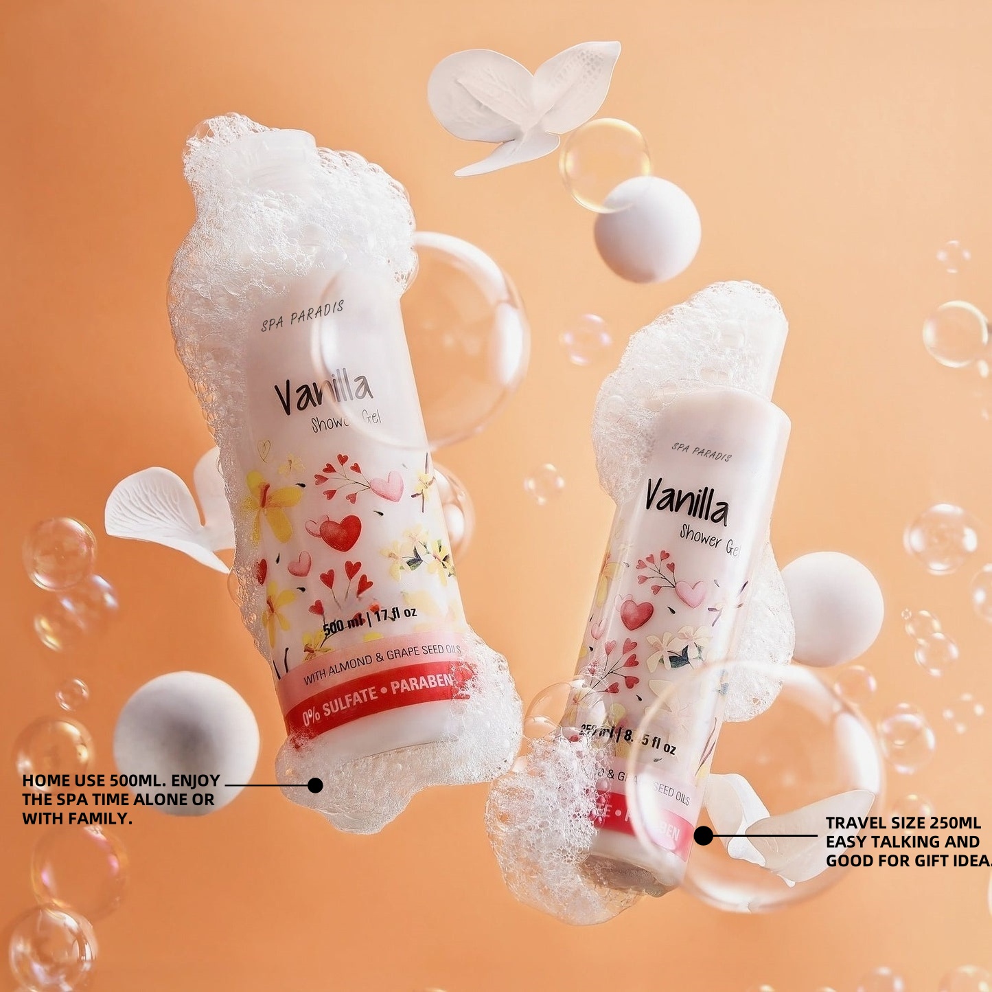 Oem Perfumed Magical Oud White Musk Bubblegum Berrylicious Bonbon Long Lasting With Essential Oils 500ml Body Wash Shower Gel