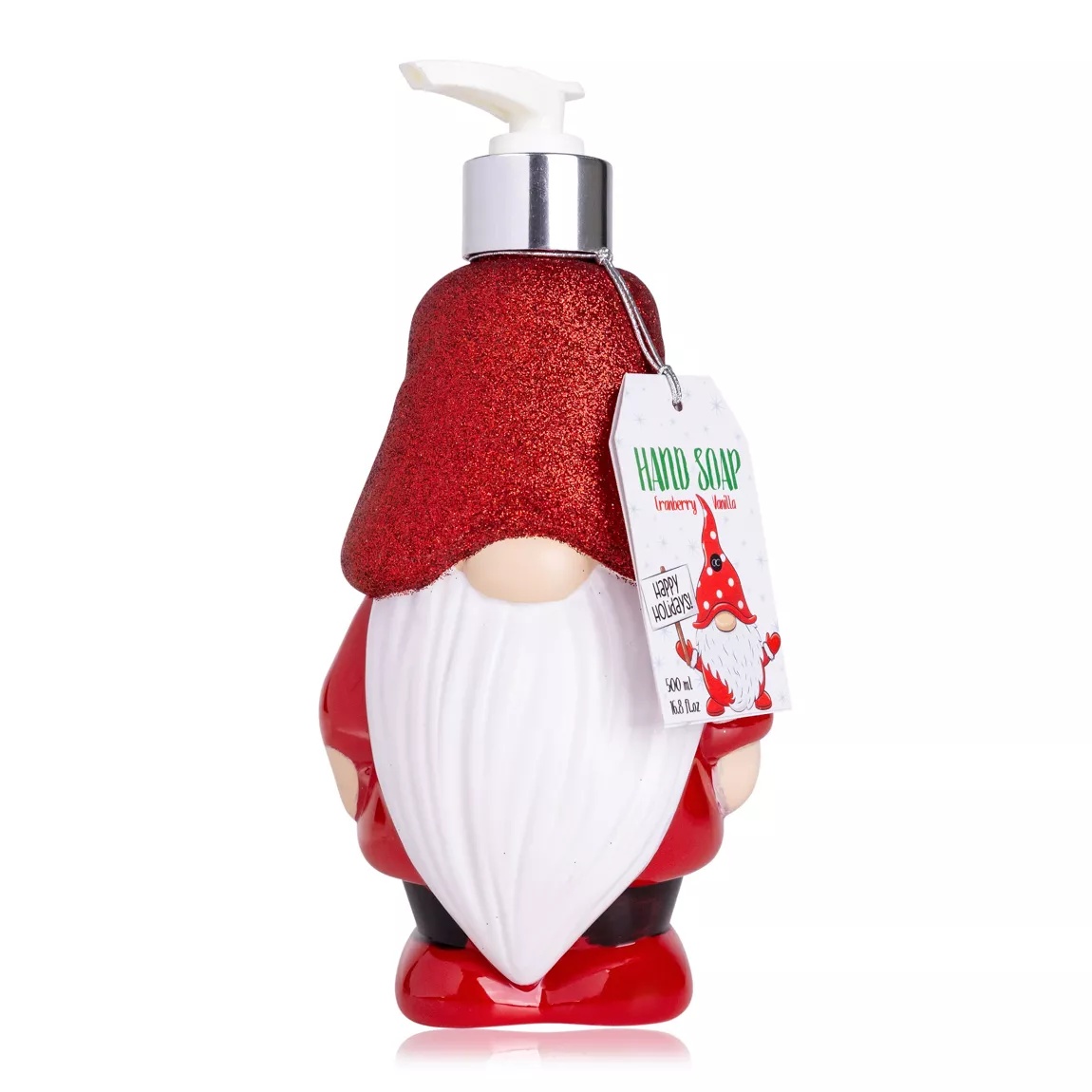 Oem Christmas Gel Hand Soap Dispenser 320ml Nutcracker Sants Snowman Gingerbreadman Eco-friendly Holiday Scents Vanilla Sugar