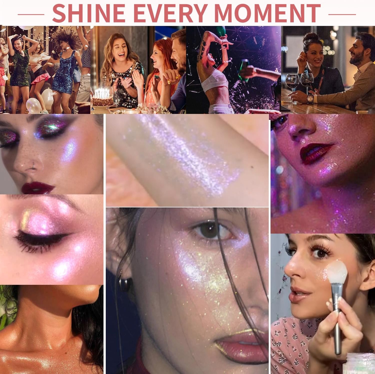 Oem Custom Waterproof Holographic Vegan Long-lasting Glitter Gel For Face & Body Hair Festivals & Parties (01 Golden Mirage)