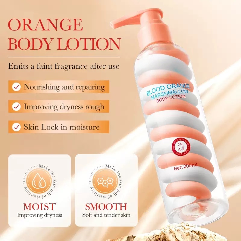 Oem Private Label Natural Marshmallow Moisturizing Nourishing Body Moisturizer Ice Cream Texture Rainbow Body Lotion