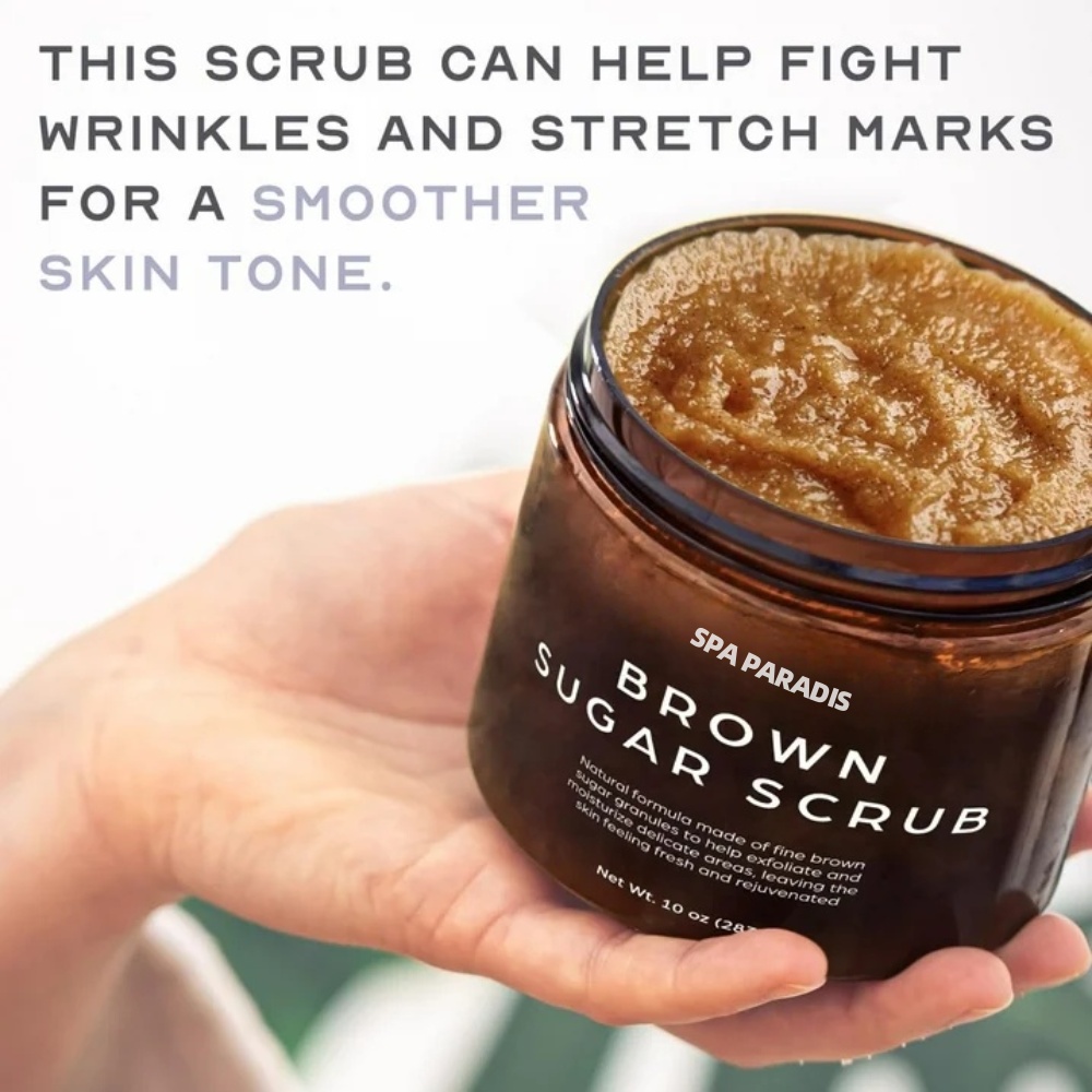 Oem Wholesale Brown Sugar Dead Sea Salt Exfoliating Body Gel Face Scrub Foot Scrub Infused Jojoba Oil Almond Oil Ve Vc