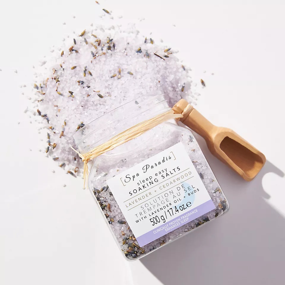 Private Label Good Sleep Easy Relaxing Calming Lavender & Sweet Pea Infused Natural Epsom Salt Bath Salts