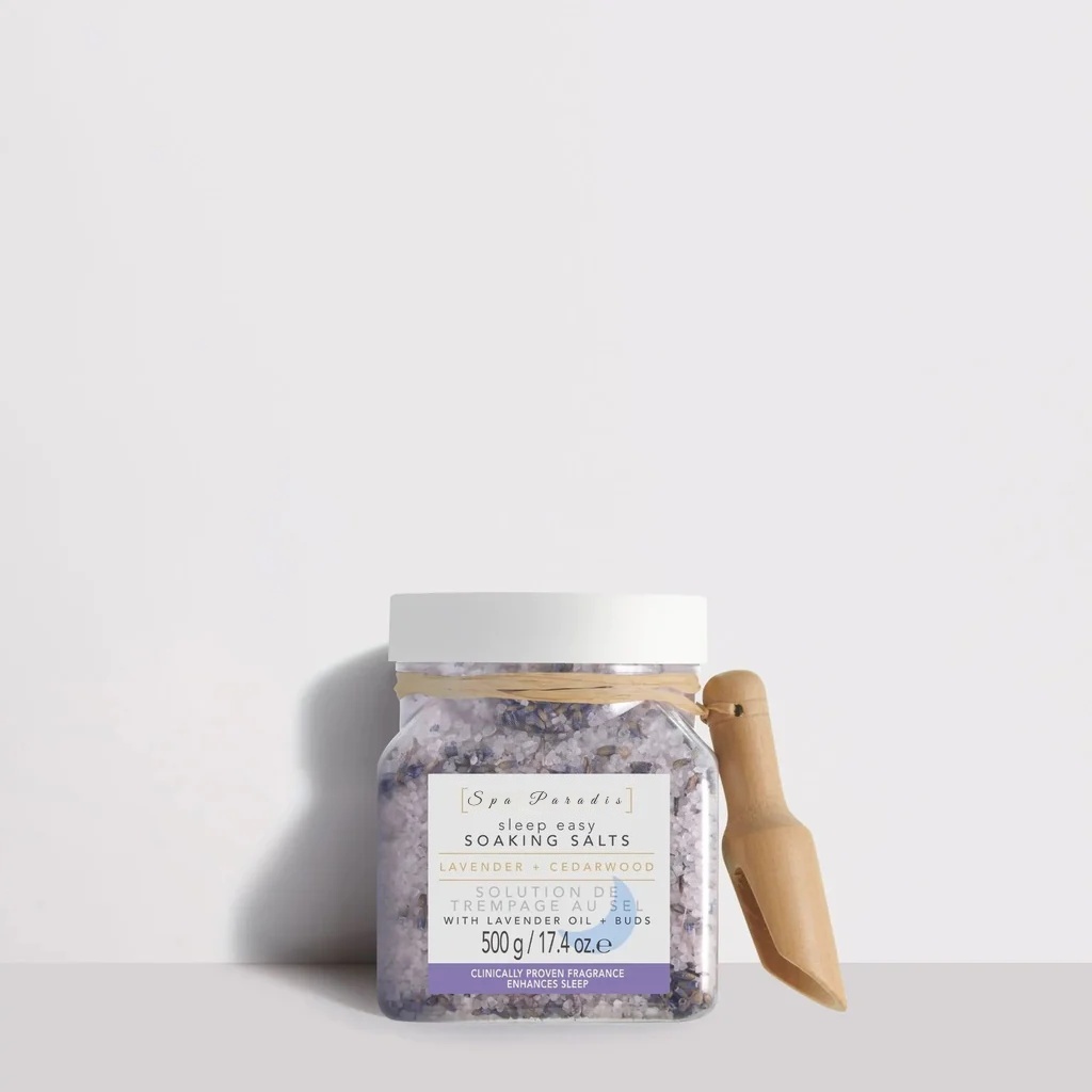 Private Label Good Sleep Easy Relaxing Calming Lavender & Sweet Pea Infused Natural Epsom Salt Bath Salts