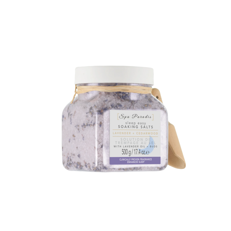 Private Label Good Sleep Easy Relaxing Calming Lavender & Sweet Pea Infused Natural Epsom Salt Bath Salts