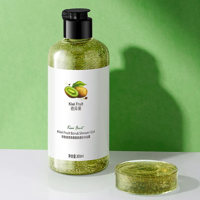 Private Label Hot Selling Best Natural Organic Body Wash Shower Gel Kiwi Lemon And Cherry Refreshements Body Wash