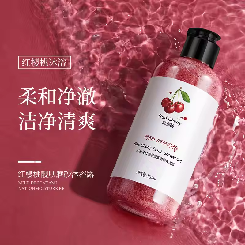 Private Label Hot Selling Best Natural Organic Body Wash Shower Gel Kiwi Lemon And Cherry Refreshements Body Wash