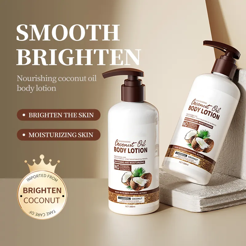 Hot Selling Private Label Luxury Natural Vegan Coconut Oil Women's Gift Shower Perfume Cleansing Skin Care Gifts Wash Body Set