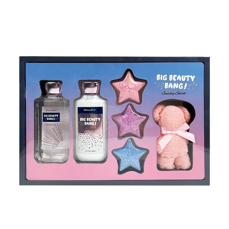 Private Label Natural Organic Bdy Care Spa Shower Gel Body Lotion Bath Bomb Kit Body Bath Spa Gift Set