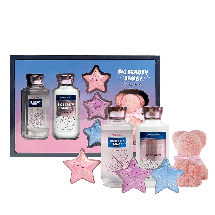 Private Label Natural Organic Bdy Care Spa Shower Gel Body Lotion Bath Bomb Kit Body Bath Spa Gift Set