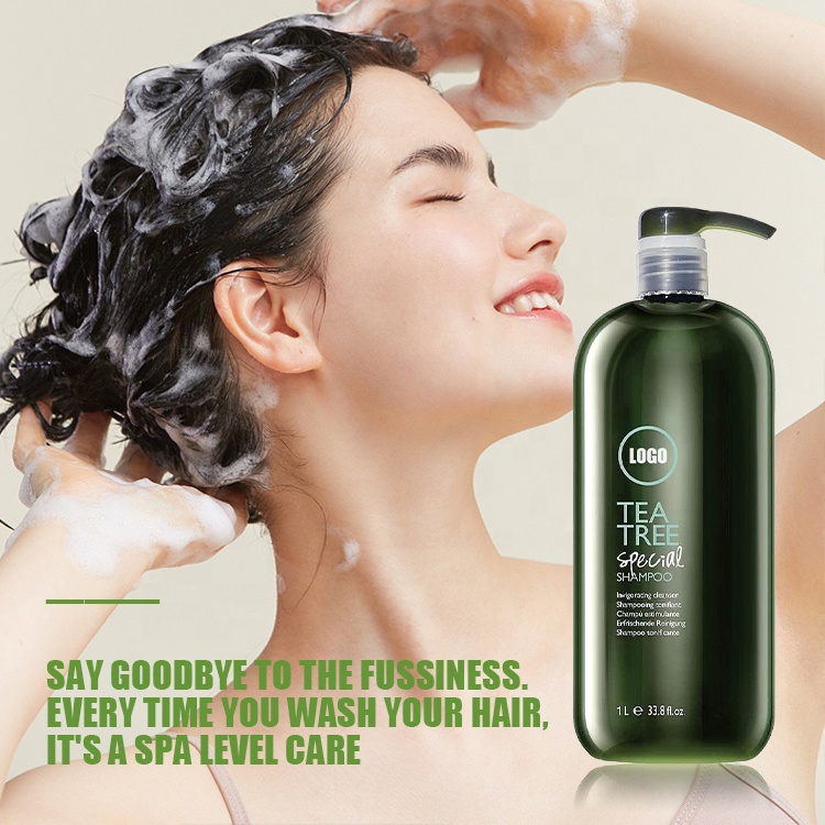 Private Label Wholesale Free Sample Liquid Organic Green Tea Tree Hair Shampoo