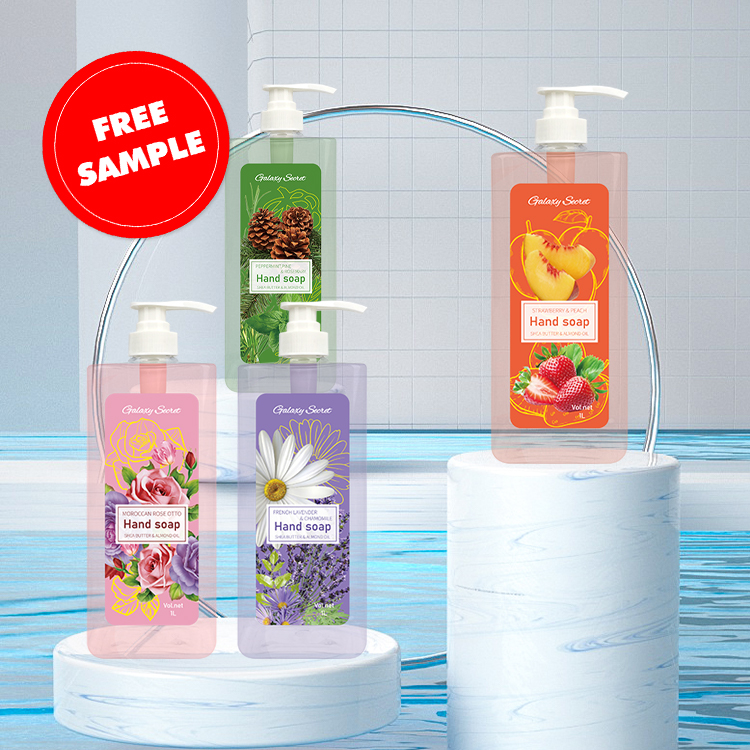 Oem Wholesale Herbal Organic Natural Liquid Foaming Shea Butter Almond Oil Handmade Transparent Hand Soap
