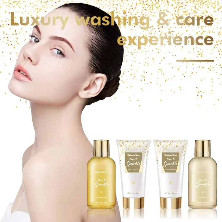 Oem Wholesale Aromatic Moisturizing Nourishing Luxury Body Lotion Shower Gel Conditioner Shampoo Cleansing Body Care Gift Set