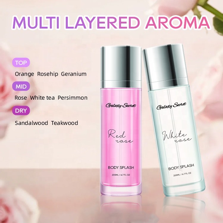 Oem Wholesale Romantic Valentine's Day Rose Scented Aromatic Moisturizing Nourishing Aroma Room Spray 30ml 60ml 100mlbody Splash