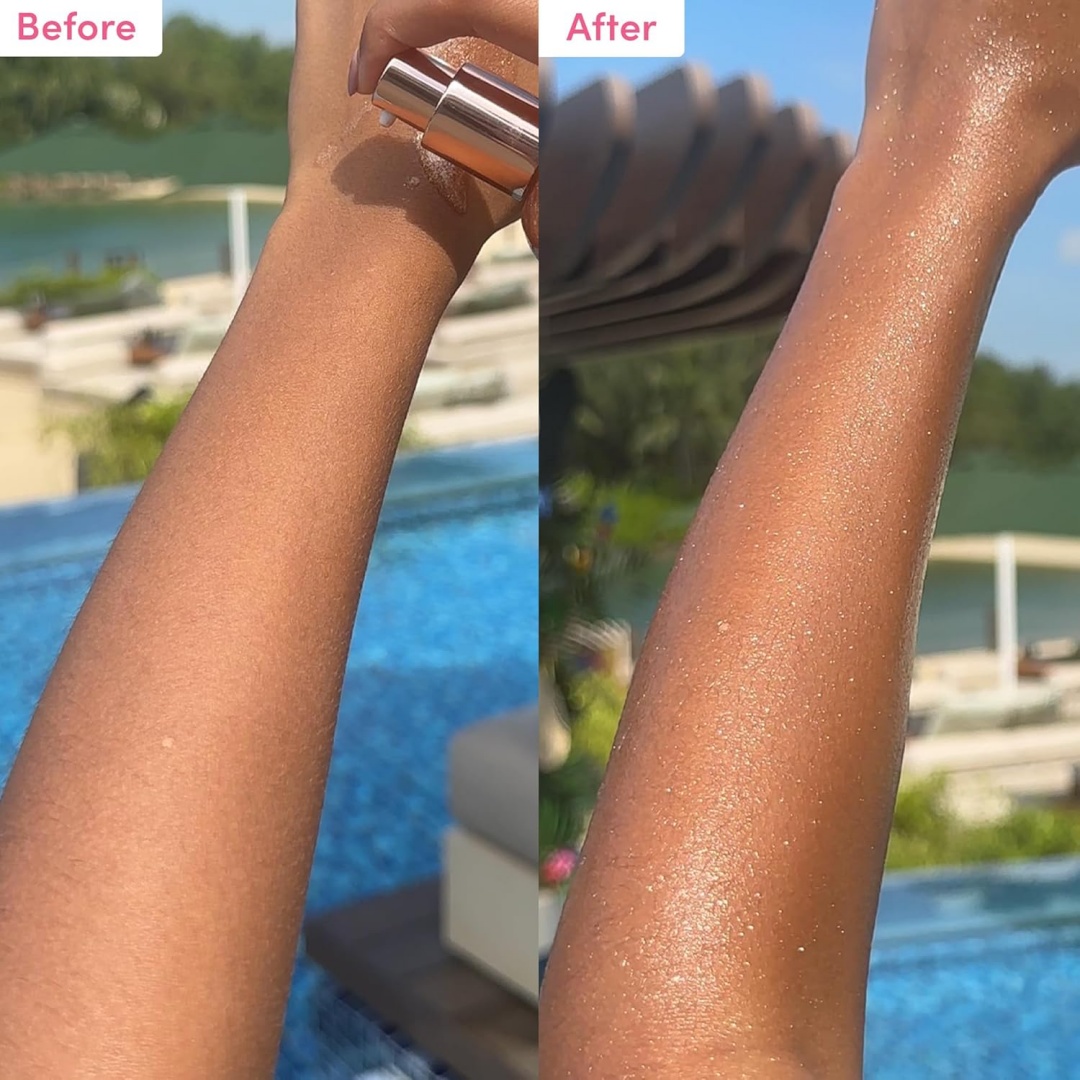 Oem Antioxidant Glow Shimmer Body Tanning Oil - Lightweight Skin Illuminator With Pearlescent Minerals,Natural Glitter Body Oil
