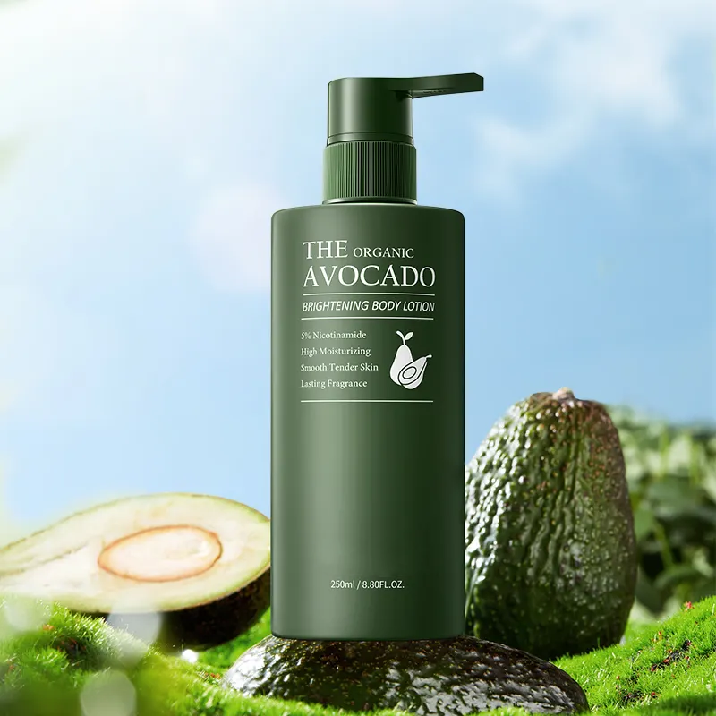 Oem Private Label Wholesale Avocado Amino Acid Hair Shampoo Skin Care Bath Hair Cleansing Moisturizing Whitening Body Wash Set