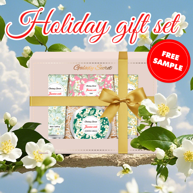 Oem Wholesale Luxury Bath Gift Set Natural Oil Long Lasting Fragrance Hand & Foot Cream Solid Soap Scented Candle Skin Care Set