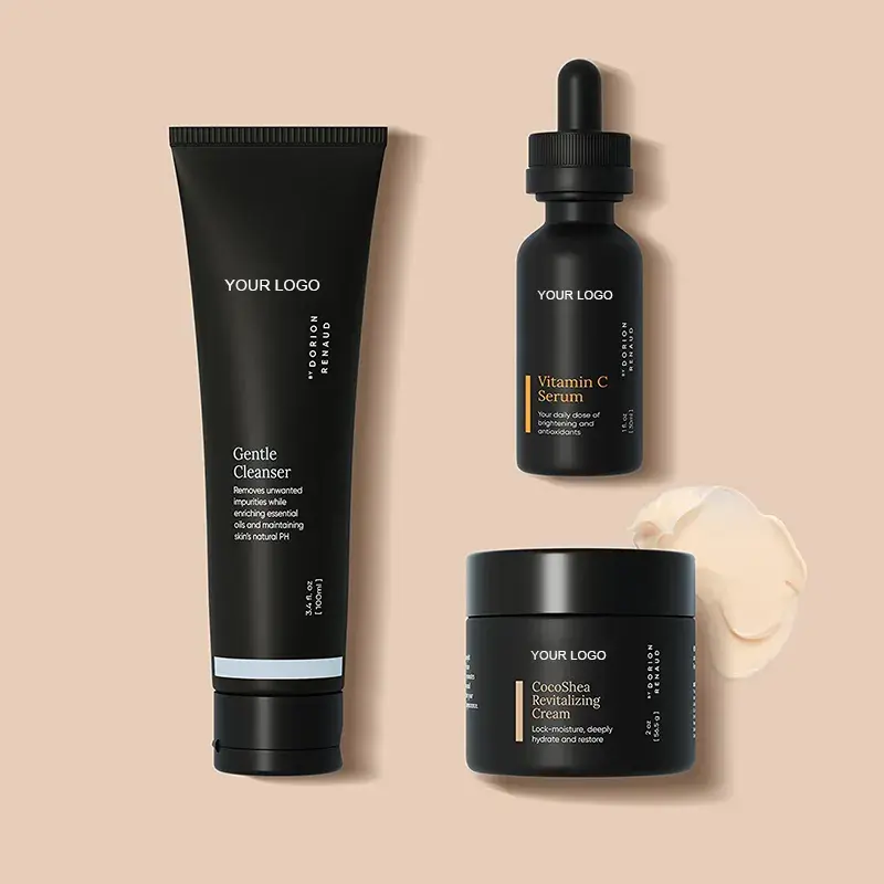 Oem/odm Private Label Customizable Men's Skin Care Set Natural Organic Anti-aging Acne Treatment Vitamin C Cream Gift Set