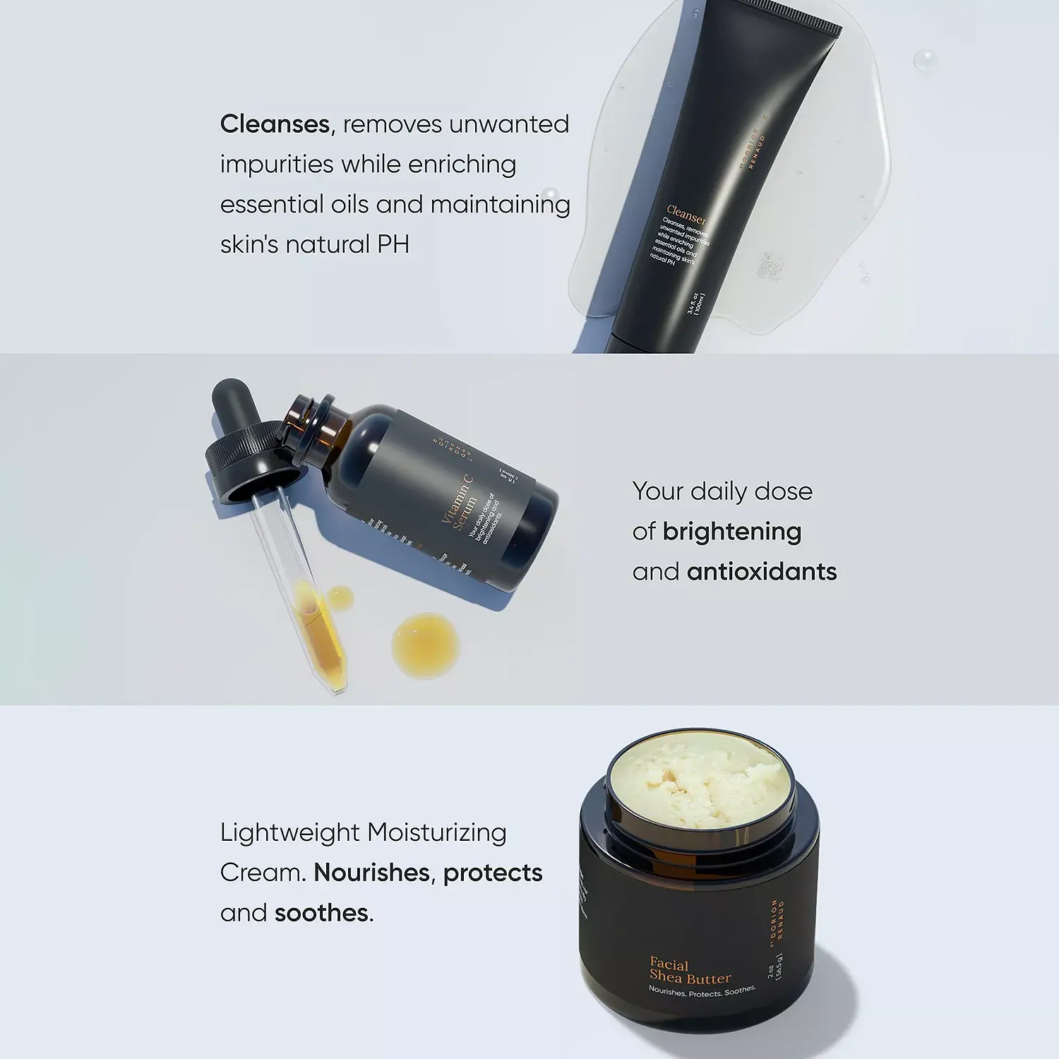 Oem/odm Private Label Customizable Men's Skin Care Set Natural Organic Anti-aging Acne Treatment Vitamin C Cream Gift Set