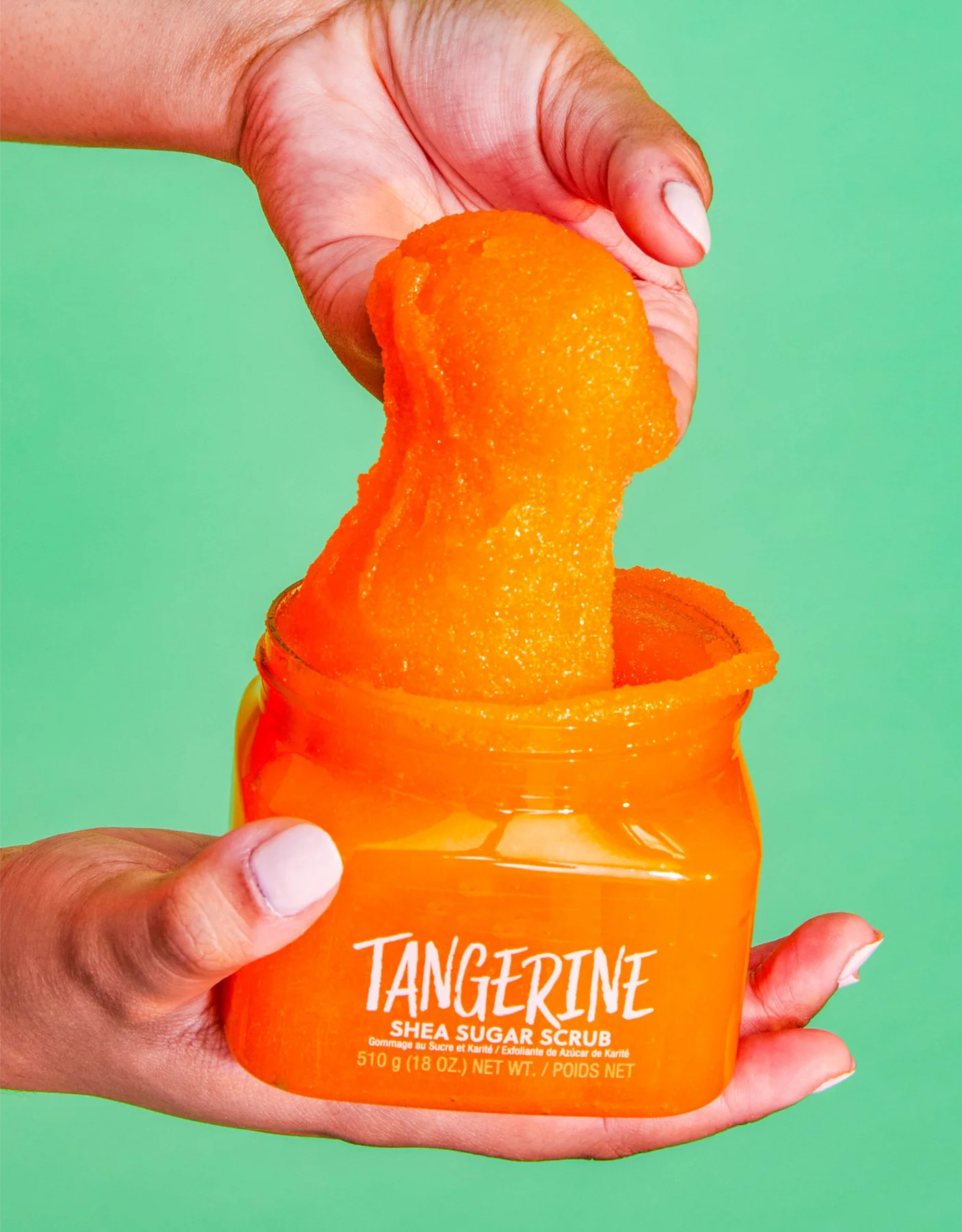 Private Label Organic Orange Tangerine Shea Sugar Scrub Hot Selling Vegan Body Scrub Treatment Effects Brightening Body Scrub