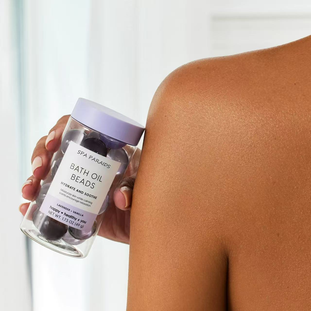 Oem Natural Aromatic Lavender Vanilla Moisturizing Bath Oil Beads Dissolvable Capsule Multi Essential Oil Body Care