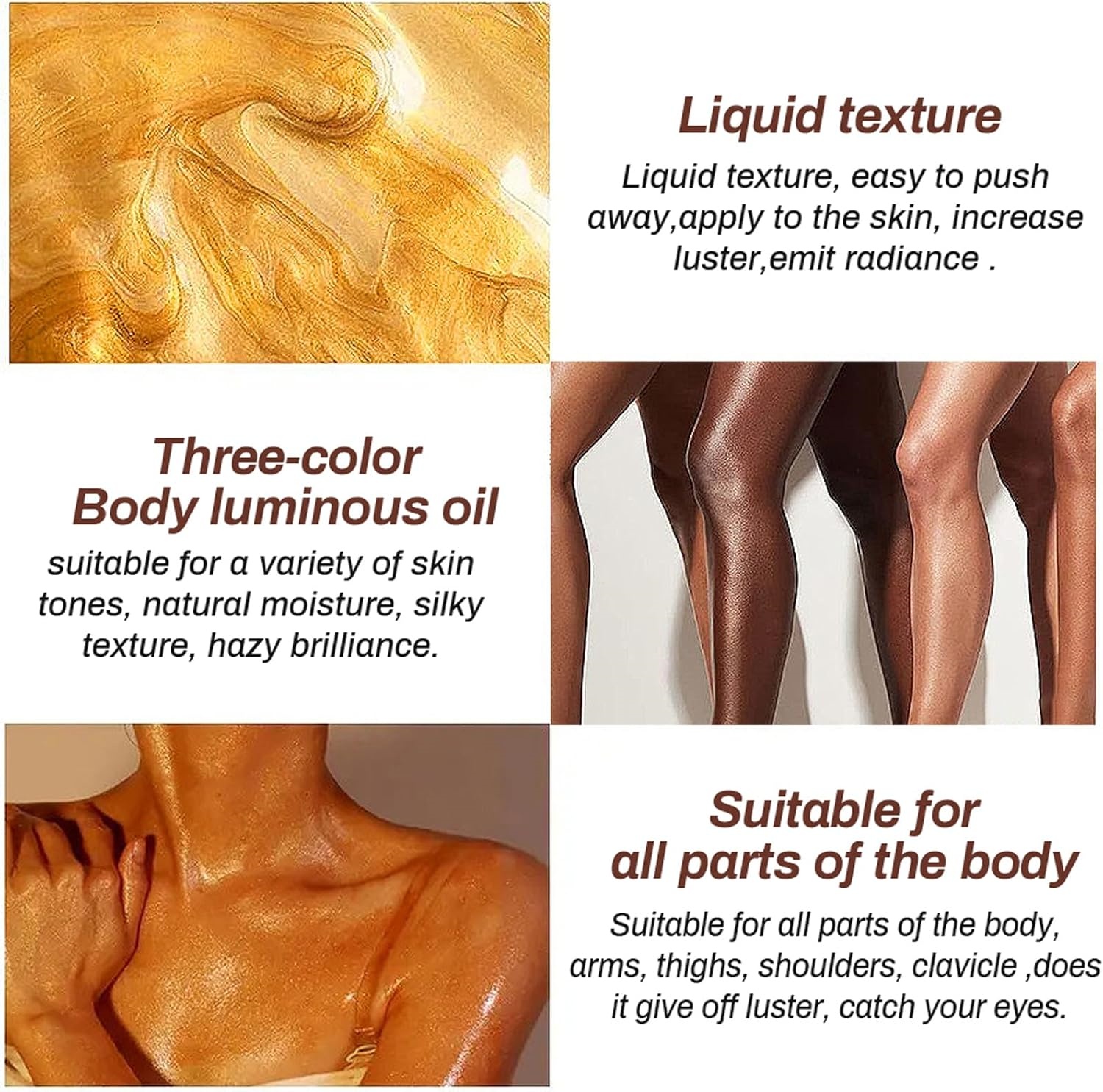 Oem Private Label Face Body Glitter,Drop Glitter Body Shimmer Tanning Oil,Hydrating Glitter Liquid Highlighter Makeup Body Oil