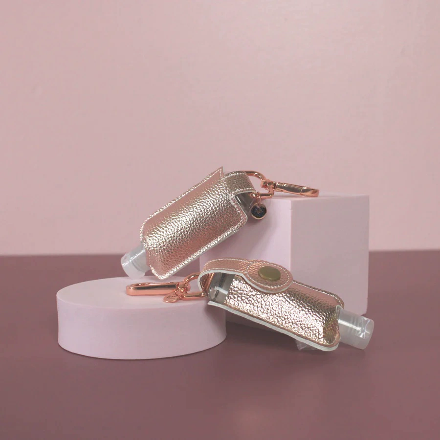 Oem Wholesale Fragrance Hand Cream With Hang Tag Aromatic Moisturizing Nourishing Hand Cream & Wash Duo Leather Key Chain
