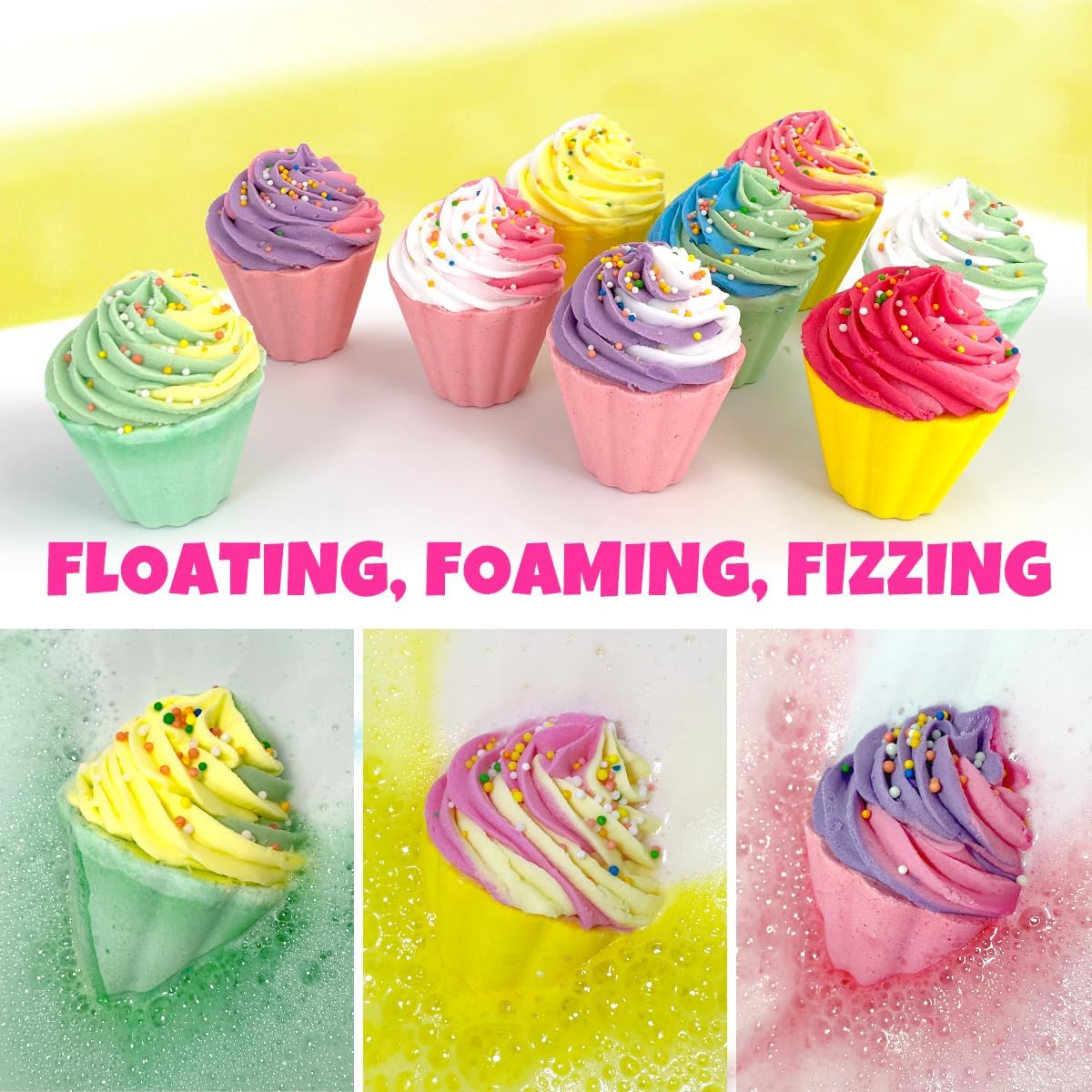 Oem Private Label Organic Cake Kids Bath Bombs With Bamboo Pulp Relaxing & Moisturizing For Girls Hot Sale