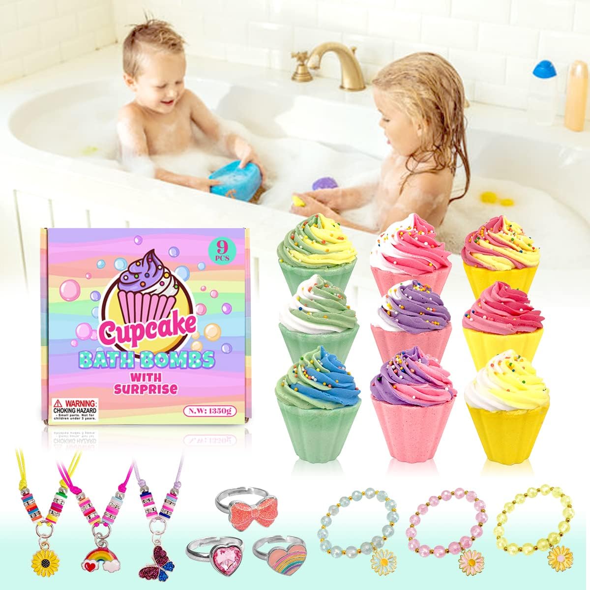 Oem Private Label Organic Cake Kids Bath Bombs With Bamboo Pulp Relaxing & Moisturizing For Girls Hot Sale