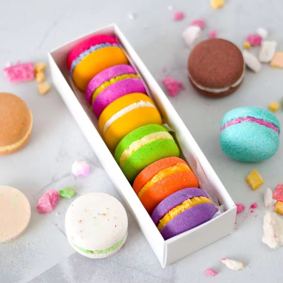Mini Bath Bombs Gift Set Natural Organic Vegan Private Label Moisturizing Fizzies Customized Fragrance & Color Craft Gift Box