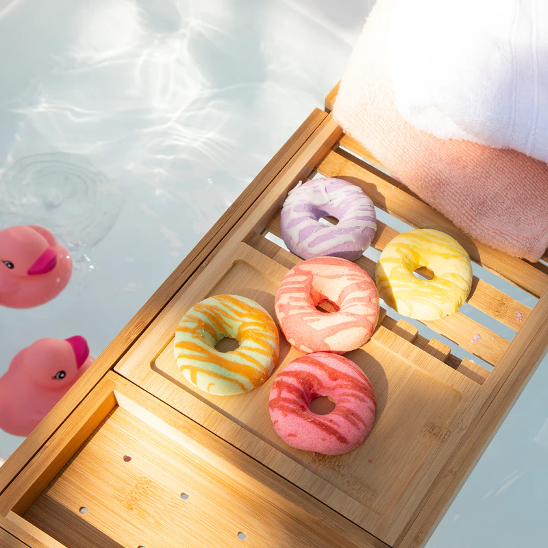 Organic Moisturizing Bubble Bath Fizzies Shower Donut Bombs Hot Sale Kids Birthday Cake Natural Wholesome Bath Bomb 3 Pcs Pack