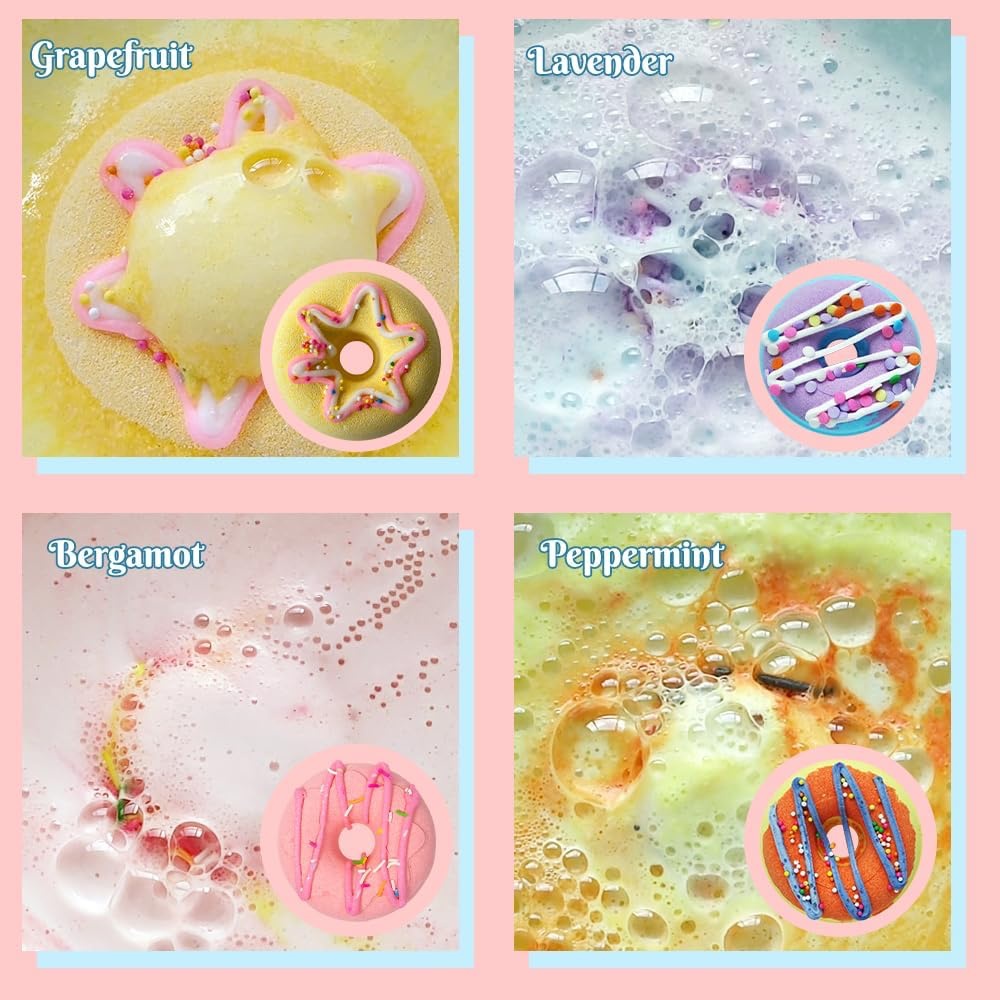 Cake Kids Birthday Cute Organic Individual Bath For Wholesale Moisturizing Bubble Bath Fizzies Shower Bombs Round Hot Sale