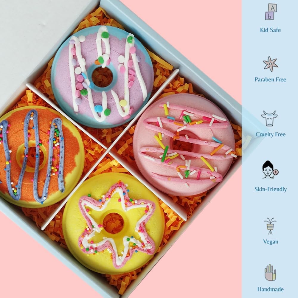 Cake Kids Birthday Cute Organic Individual Bath For Wholesale Moisturizing Bubble Bath Fizzies Shower Bombs Round Hot Sale
