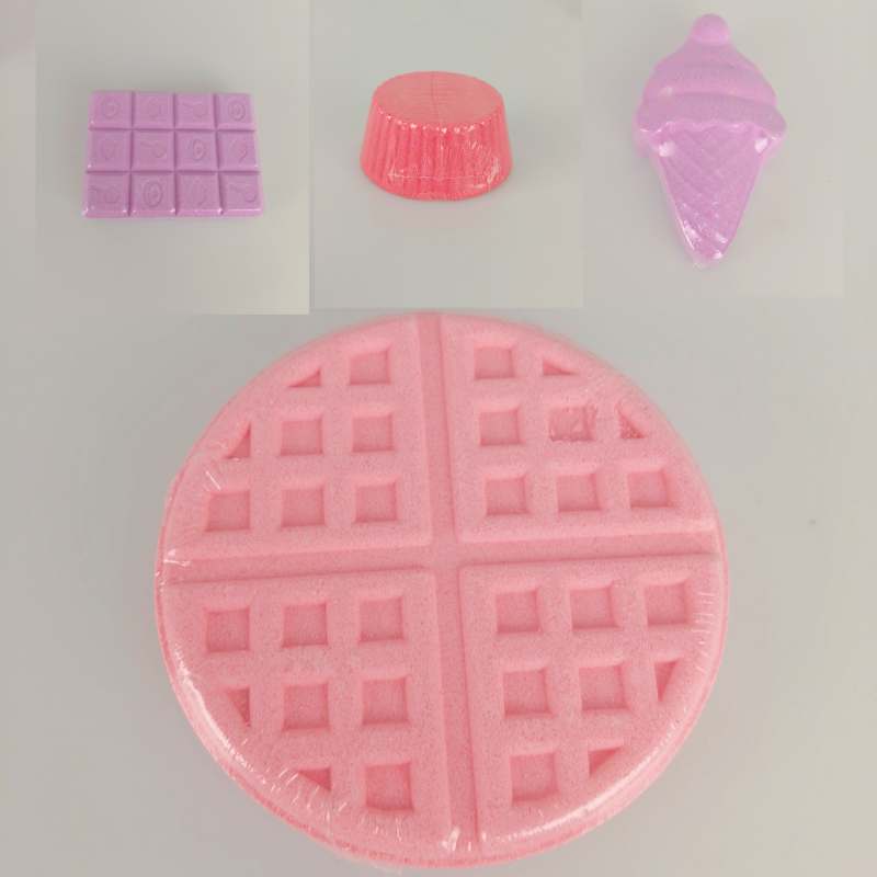 Oem Wholesale Organic Lavender Shea Butter Beautiful Dessert Series Home Spa Use Mini Relaxation Stress Relief Milk Bath Bombs