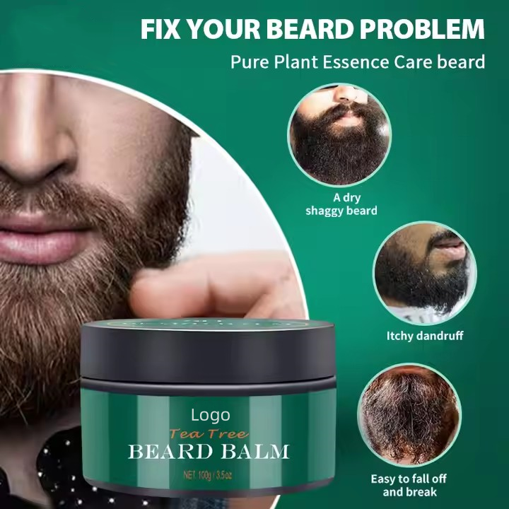 Custom Logo Eco-friendly,Plant-based Vegan Men's Beard Maintenance Kit For Men's Beard Daily Facial Hair Care