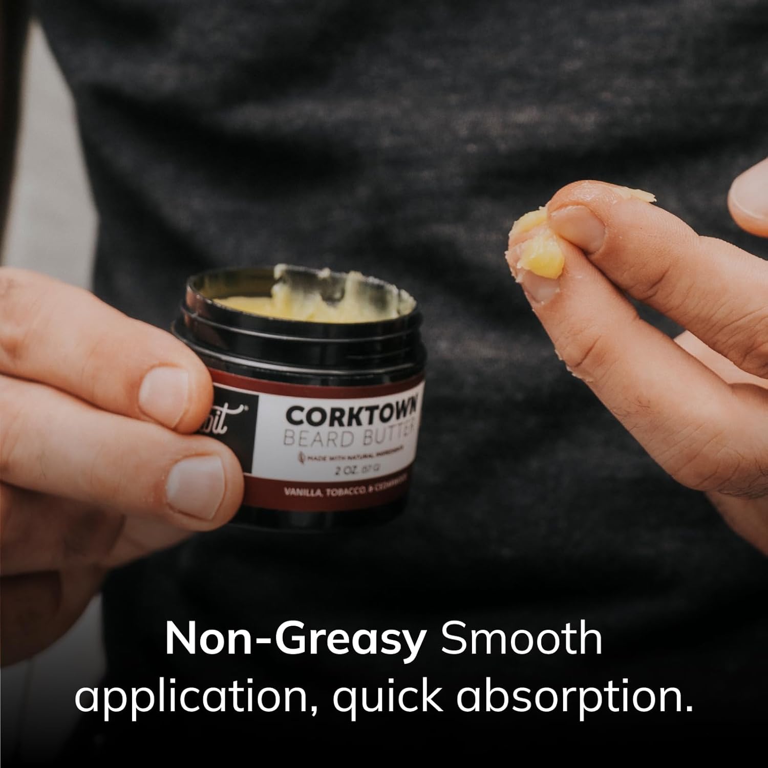 Men's Beard Butter - Softens,Thickens,Moisturizes,And Restores Beard With Safflower Oil And Shea Butter - Beard Care