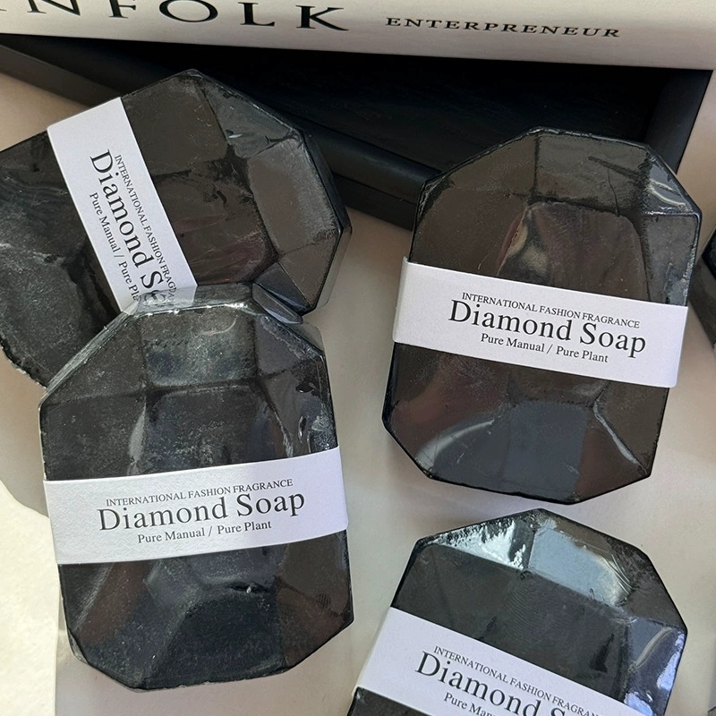 Wholesale Private Label Gentle Skin-friendly Customized Diamond Petal Essential Oil Handmade With Unique Floral Design Bath Soap