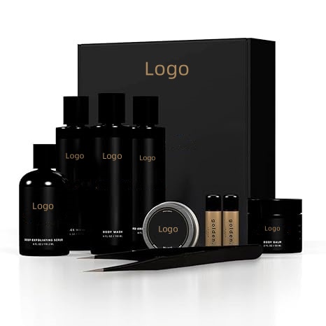 Men's Bath And Body Skincare Kit Gift Set Men's Organic Moisturizing Beard Care Kit Deep Exfoliating Luxury Bath And Body Set