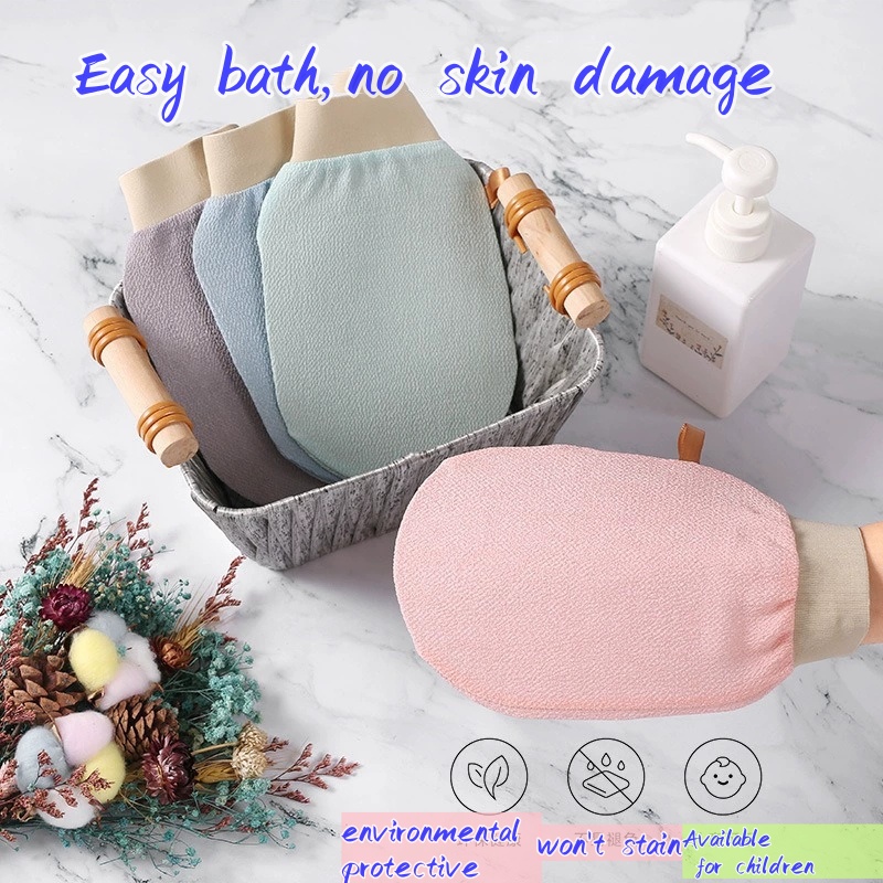 Customizable Organic Face Mitt Elegant Wholesale Soft Face Cleansing Gloves Exfoliating Glove