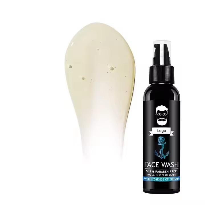 Oem/odm Private Customize Label 100% Natural Men's Natural Facial Cleanser Is Suitable For Men's Own Brand Facial Cleansers