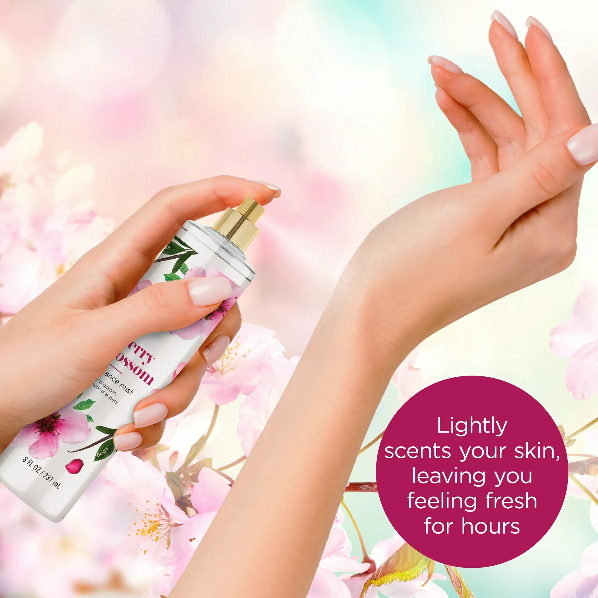 Oem Wholesale Room Spray Perfume Moisturizing Nourishing Refreshing Body Mist Cherry Long Lasting Fragrance 240ml Body Splash