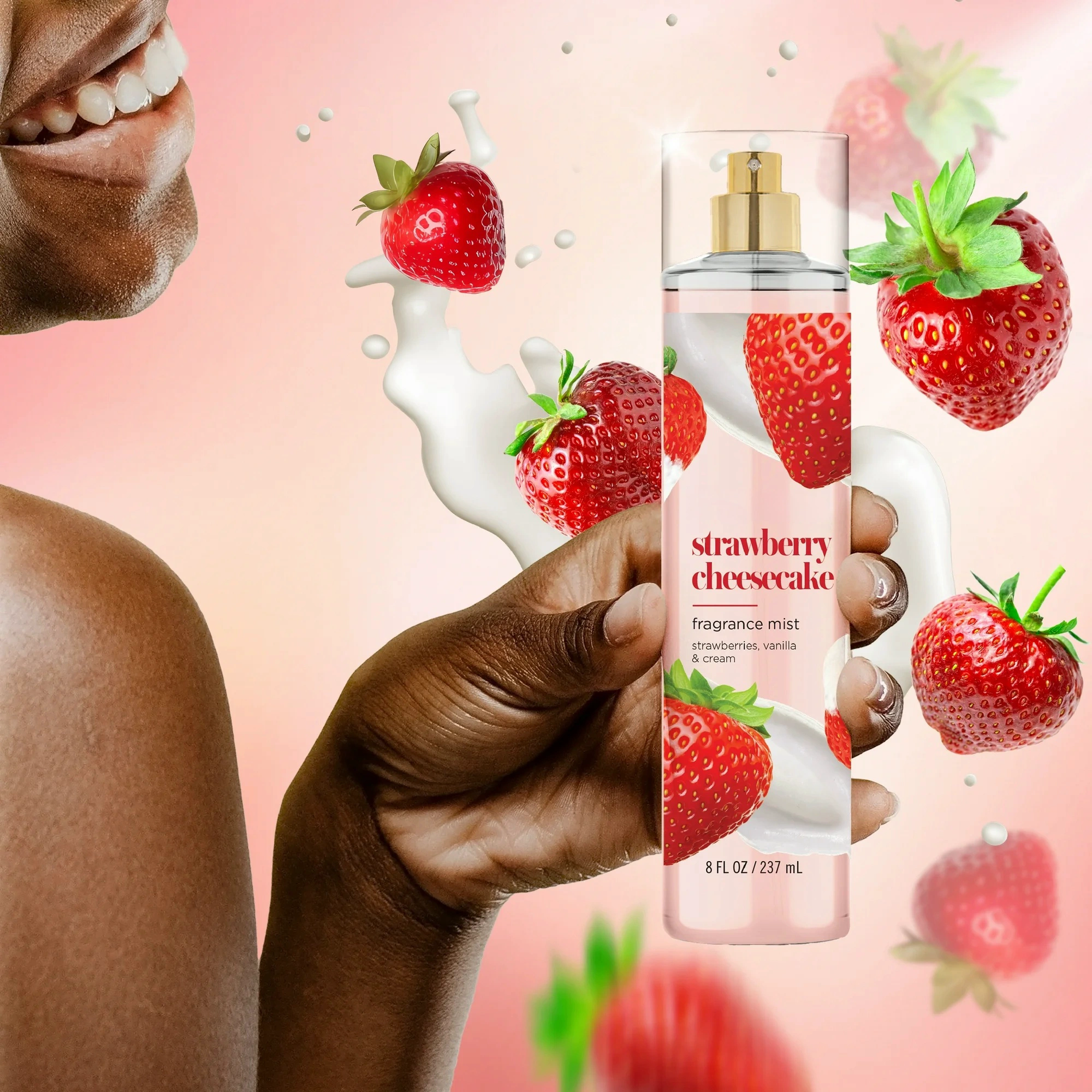 Oem/odm Private Label Long Lasting Moisturizing Strawberry Extract Women's Gift Shower Cleansing Luxury Skin Body Care Gift Set